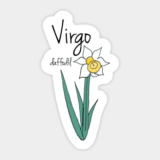 Virgo zodiac sign horoscope flower art Sticker